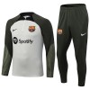 Barcellona Quarter Zip Gray Version Tute Felpe da Allenamento 2023-24 per Uomo